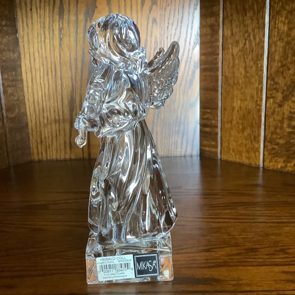 Vintage 1990s MIKASA Lead Crystal Angelic Violin Figurine - Picture 3 of 5